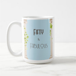 Elegant Fifty Fabulous Geburtstag Griechisches The Kaffeetasse