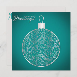 Elegant filigree bauble einladung