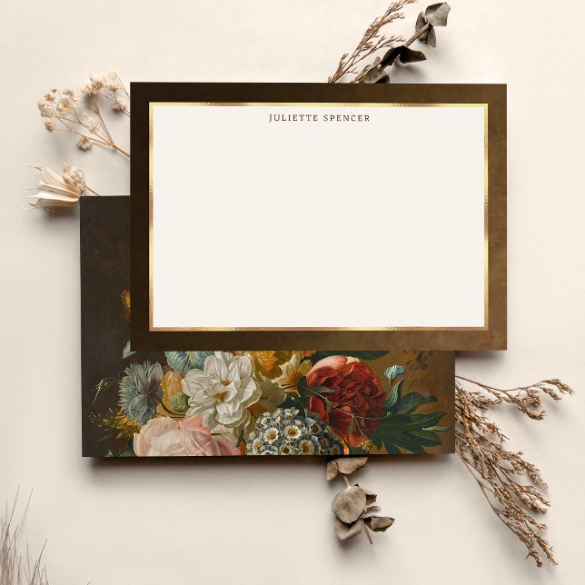 Elegant Fine Art Floral Still Life  Mitteilungskarte (Von Creator hochgeladen)