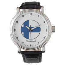 Elegant Finland Watch & Finland Flag / Helsinki
