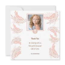 Elegant First Holy Communion Danke Karte