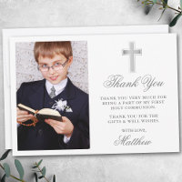 Elegant First Holy Communion Foto Silver