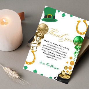 Elegant First Patrick Day Baby Dusche Dankeschön K Ankündigung