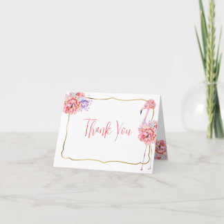 Elegant Flamingo Note Card Dankeskarte