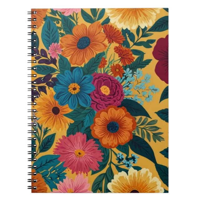 Elegant Floral 2025 Notizblock (Vorderseite)