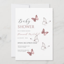 Elegant Floral Baby Shower Einladung