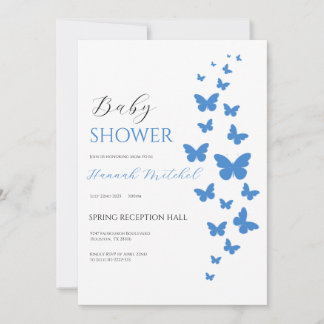 Elegant Floral Baby Shower Einladung