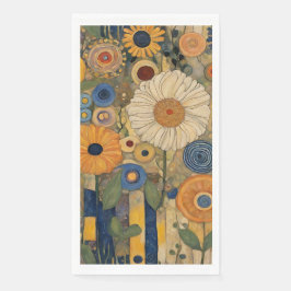 Elegant Floral Boho Erntedank Serviette