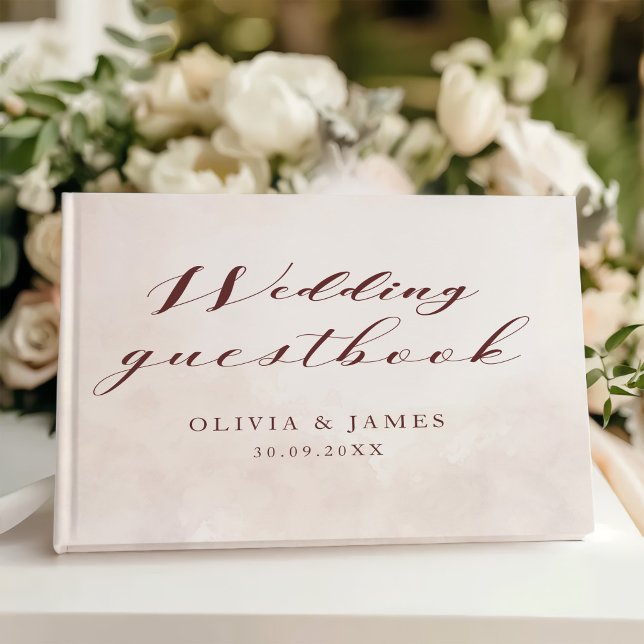 Elegant Floral Boho Wedding Gästebuch (Von Creator hochgeladen)