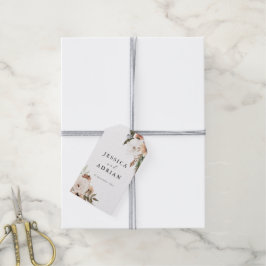 Elegant Floral Boho Wedding Geschenkanhänger