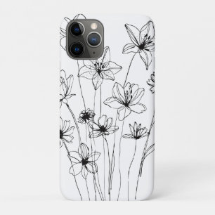 Elegant Floral Bouquet Line Art Case-Mate iPhone Hülle