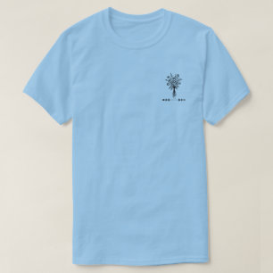 Elegant Floral Bouquet Line Art T-Shirt