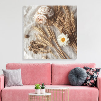Elegant Floral Bouquet Wall Art Leinwanddruck