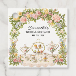 Elegant Floral Bridal Party Geschenk Geschenkanhänger
