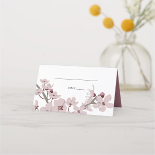 Elegant Floral Cherry Blossom Hochzeit Platzkarte