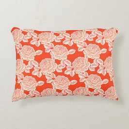 Elegant Floral Cushion with Vintage Charm Dekokissen