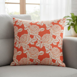 Elegant Floral Cushion with Vintage Charm Kissen