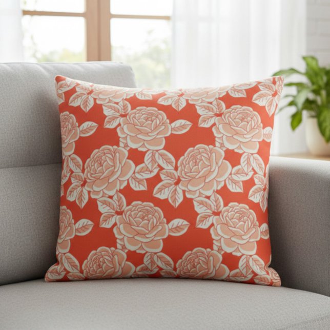Elegant Floral Cushion with Vintage Charm Kissen (Von Creator hochgeladen)