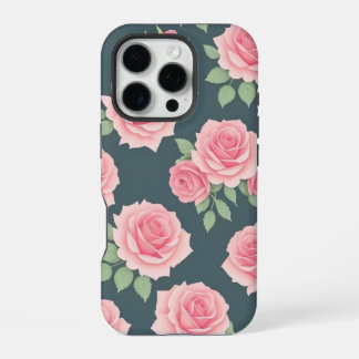 Elegant Floral Design iPhone Case 16 Pro Hülle