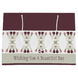 Elegant floral Designed Große Geschenktüte