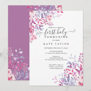 Elegant Floral Einladung