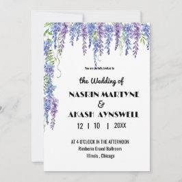 Elegant Floral Einladung Wedding 007 von Nasrin