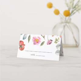 Elegant Floral Eucalyptus Wedding Platzkarte