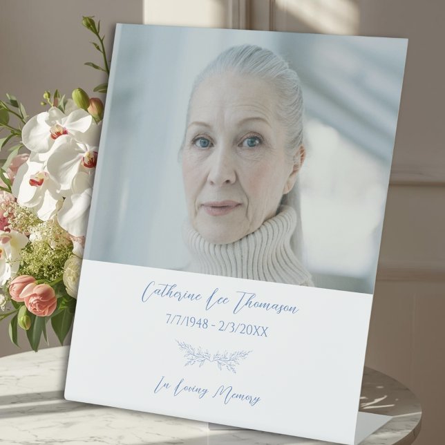 Elegant Floral Funeral Pedestal Sign Sockelschild (Elegant Floral Funeral Pedestal Sign
)