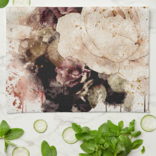 Elegant Floral Geschirrtuch