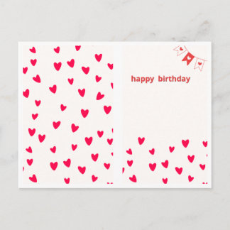 Elegant Floral Happy Birthday Greeting Card Postkarte