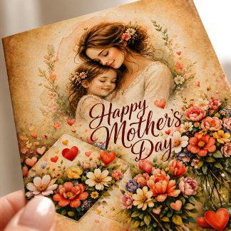 Elegant Floral Happy Mother’s Day Card  Karte