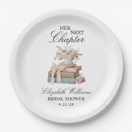 Elegant Floral Her Next Chapter Bridal Shower Pappteller