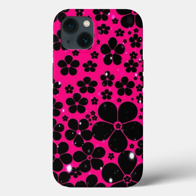 Elegant floral iPhone 13 Fall mit stilvollem Desig Case-Mate iPhone Hülle (Rückseite)