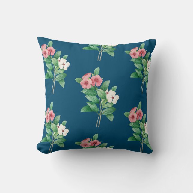 Elegant Floral Kissen (Vorderseite)