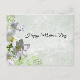 Elegant, floral, Lily Postkarte