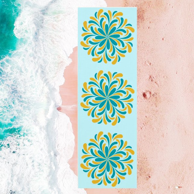 Elegant Floral Mandala Yoga Mat Yogamatte (Von Creator hochgeladen)