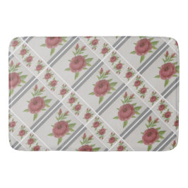 Elegant Floral Mat Badematte