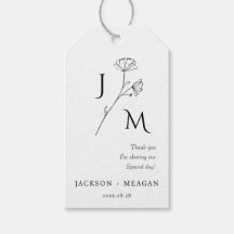 Elegant Floral Monogram Wedding