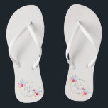 Elegant Floral Mr & Mrs Wedding| Flip Flops<br><div class="desc">Für weitere Anpassungen klicken Sie bitte auf die Schaltfläche "Anpassen" und verwenden Sie unser Designwerkzeug, um diese Vorlage zu ändern. Wenn die Optionen verfügbar sind, können Sie Text und Bild ändern, indem Sie einfach auf "Text oder Bild hier bearbeiten/entfernen" klicken und Ihre eigenen hinzufügen. Wenn Sie möchten, dass dieses Design...</div>