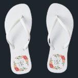 Elegant Floral Mr & Mrs Wedding| Flip Flops<br><div class="desc">Für weitere Anpassungen klicken Sie bitte auf die Schaltfläche "Anpassen" und verwenden Sie unser Designwerkzeug, um diese Vorlage zu ändern. Wenn die Optionen verfügbar sind, können Sie Text und Bild ändern, indem Sie einfach auf "Text oder Bild hier bearbeiten/entfernen" klicken und Ihre eigenen hinzufügen. Wenn Sie möchten, dass dieses Design...</div>