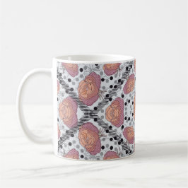 Elegant floral mug   kaffeetasse