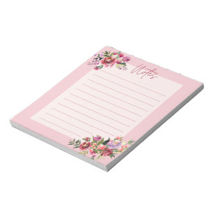 elegant floral notepads notizblock