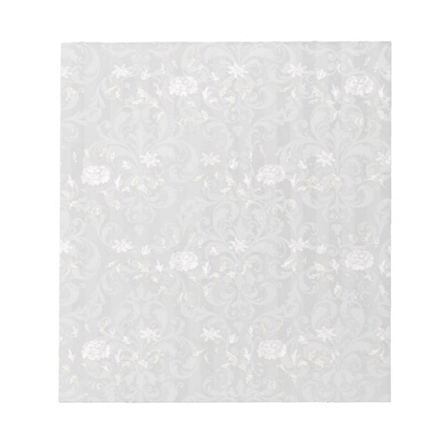 Elegant Floral Notizblock (Vorderseite)