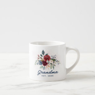 Elegant Floral Oma Custom Espressotasse