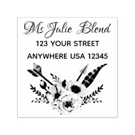 Elegant Floral Permastempel