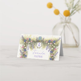 Elegant Floral Place Card - Hand-Drawn Watercolor Platzkarte