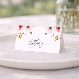 Elegant Floral Place Card Platzkarte