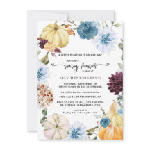 Elegant Floral Pumpkin | Kinderdusche im Herbst