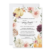 Elegant Floral Pumpkin | Kinderdusche im Herbst