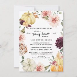 Elegant Floral Pumpkin | Kinderdusche im Herbst